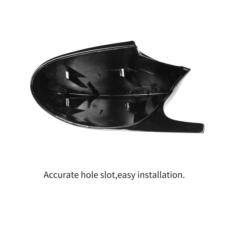 Qitian E92 Mirror Cover, ABS Gloss Black Mirror Cover for BMW 3 Series E90 E92 E93, 2006-2009 - Image 5